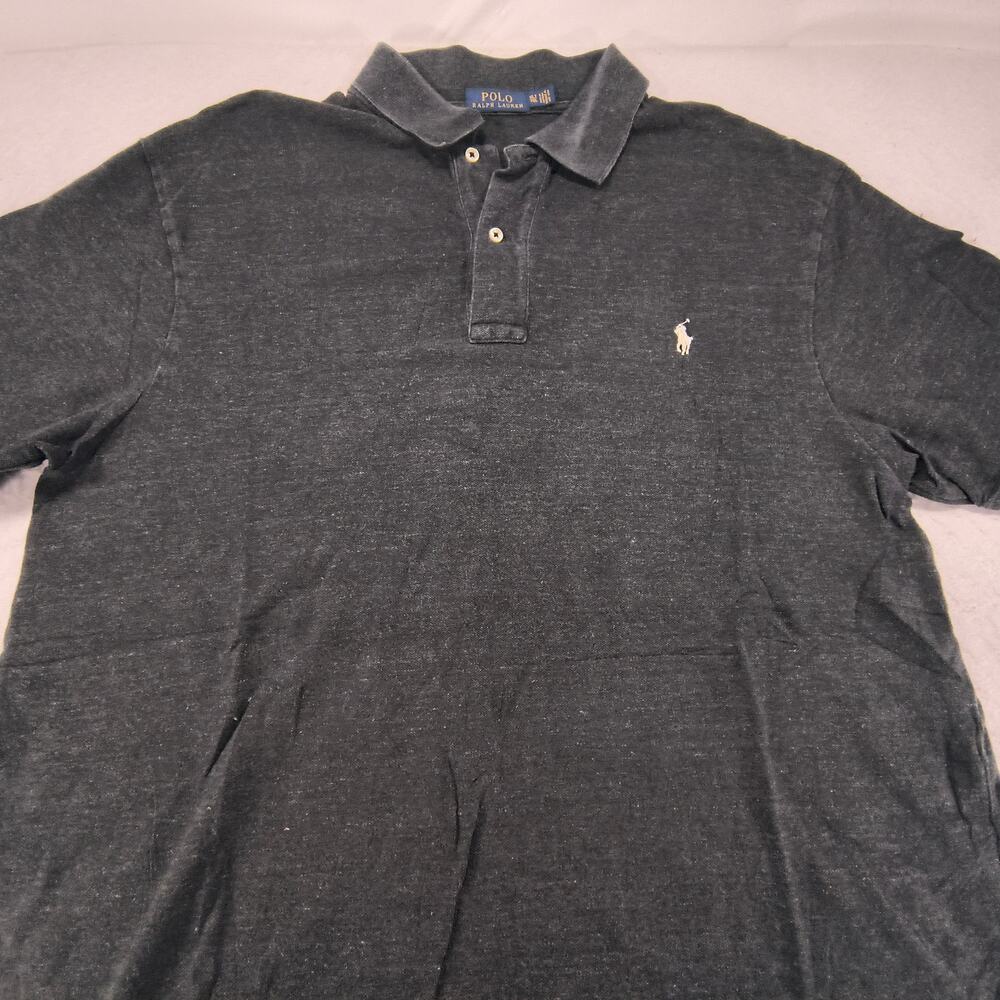 Polo Ralph Lauren Collared Polo Shirt Mens Size Extra Large Tall XLT Black